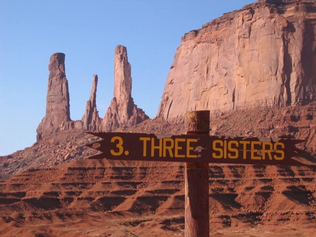 Three sisters - monument valley