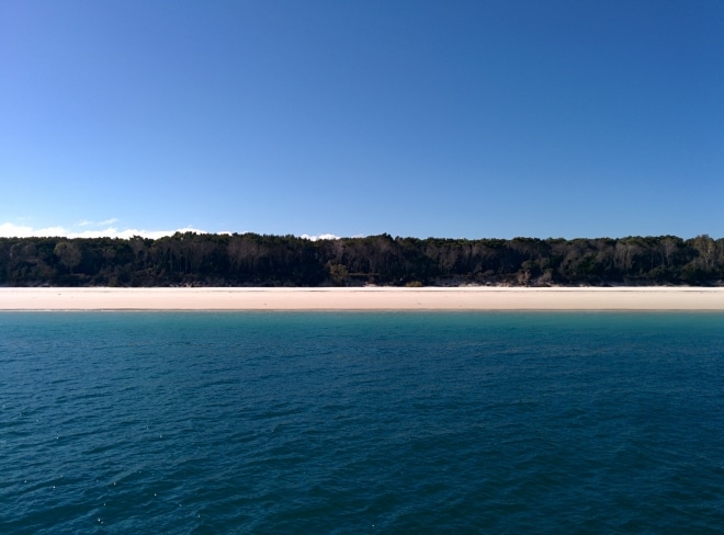 Plage de fraser island australie