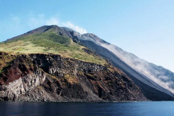 stromboli en eruption