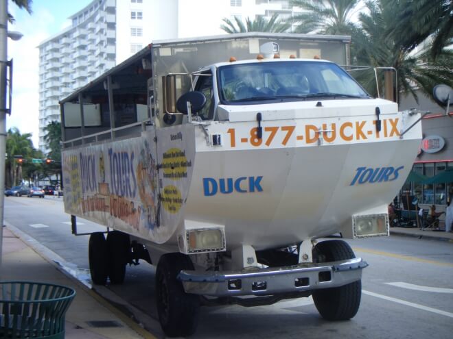 Duck tour miami beach