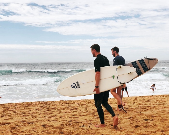 surfer dans les landes