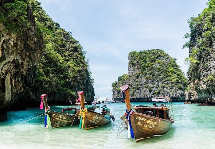 plage de thailande koh phi phi bateau formalités pour entrer en thailande