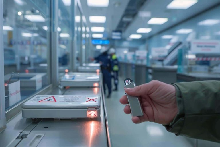 Peuton prendre un briquet dans l