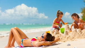 bronzer à la plage