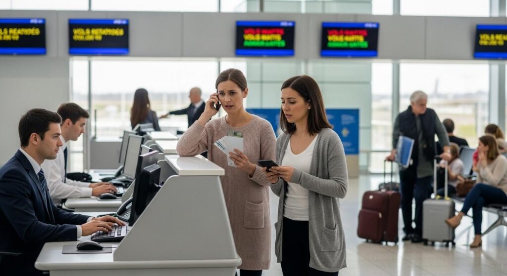réclamation à l'aéroport