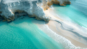 eau turquoise