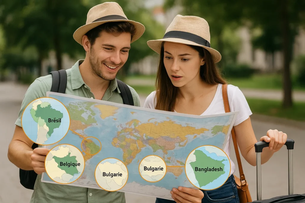 Liste des pays en B