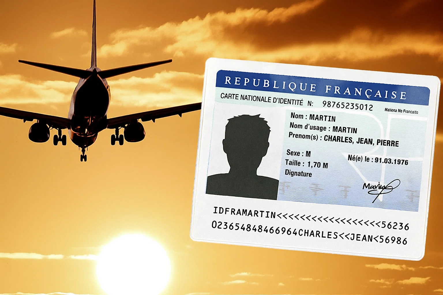 Carte d'identité en photocopie es-ce possible pour l'avion