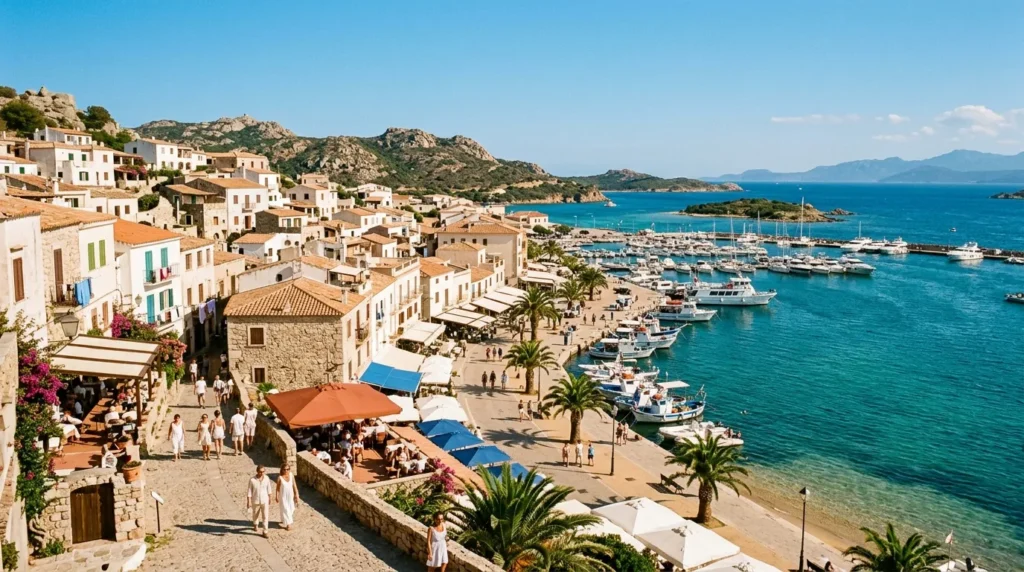 Vue côtière près d’Olbia en Sardaigne